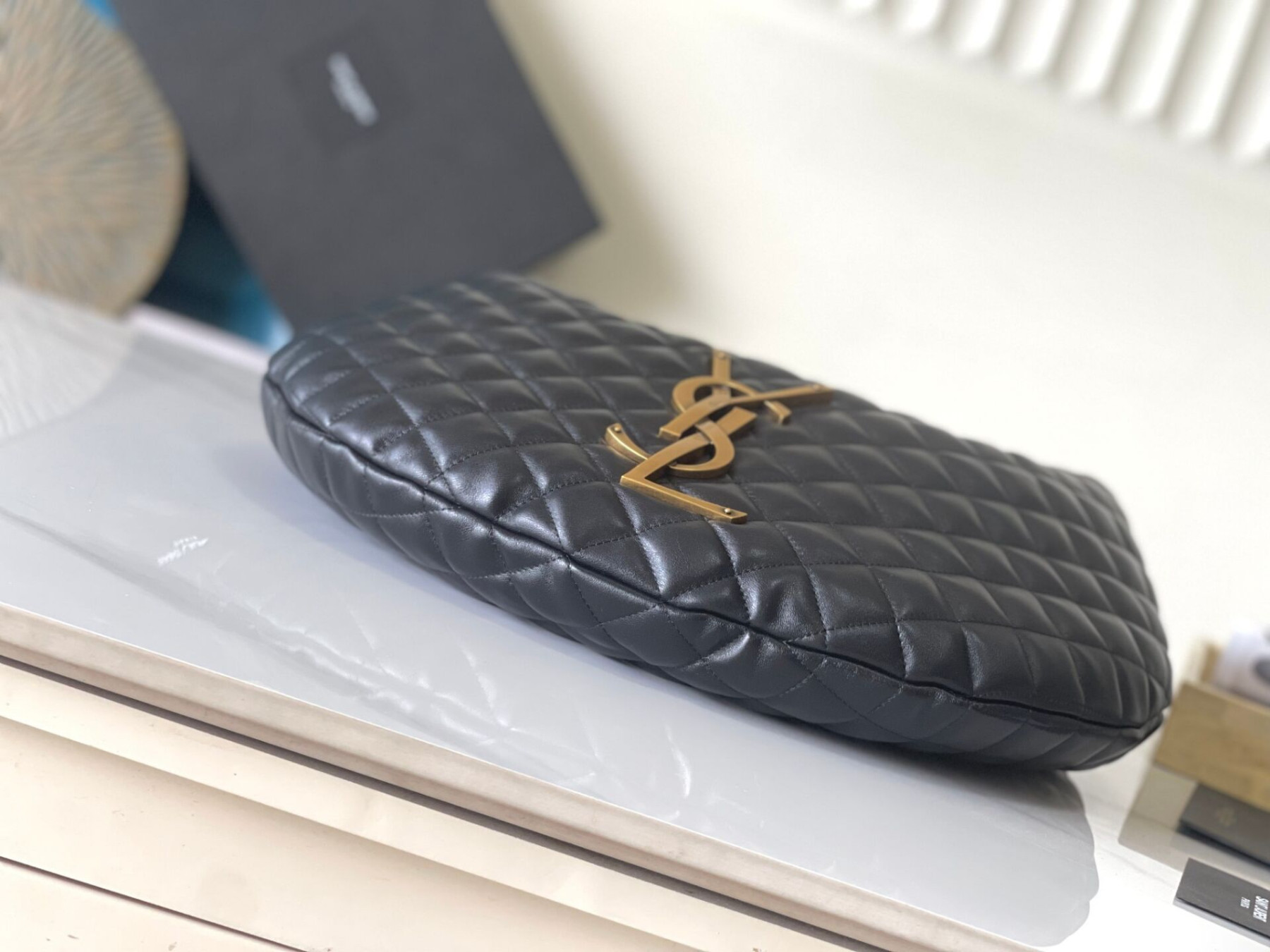 YSL ICARINO IN QUILTED NAPPA 47x35x15cm - Image 4
