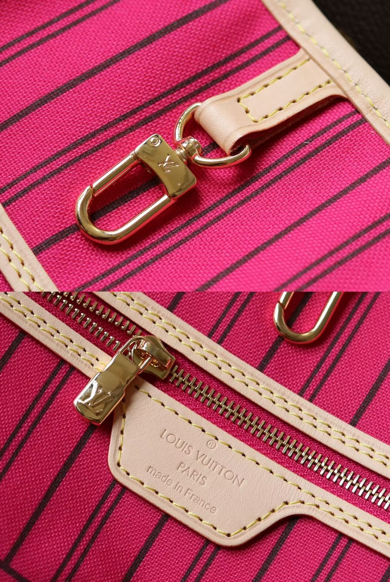 LV Neverfull MM Bandoulière Inside Out M12257 31 x 28 x 14cm Without Box - Image 9
