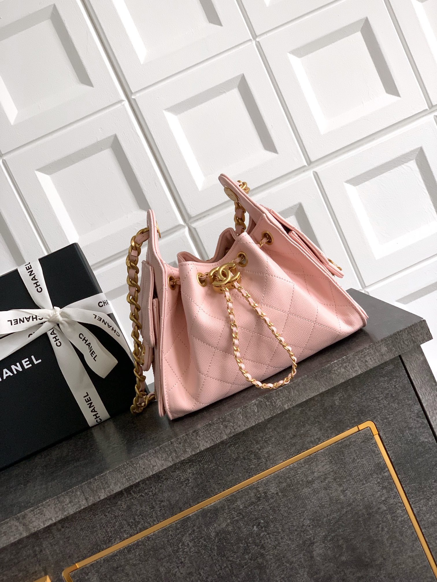 CHANEL 25 MINI HOBO BAG GRAINED CALFSKIN AS5631 00 (22*20*12.5cm) - Image 2