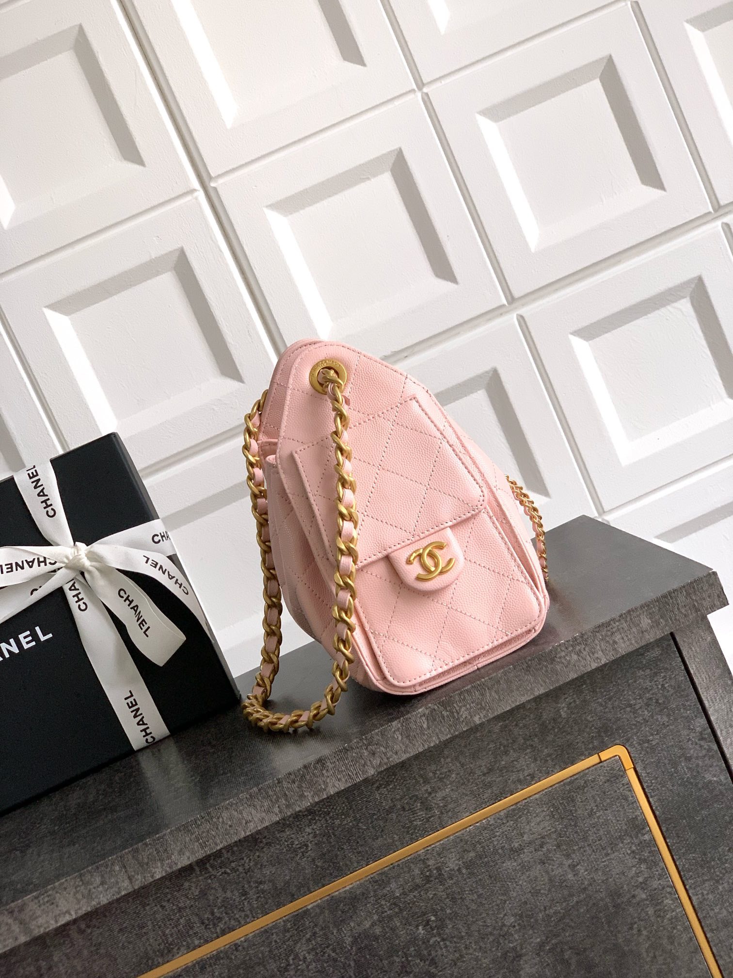 CHANEL 25 MINI HOBO BAG GRAINED CALFSKIN AS5631 00 (22*20*12.5cm) - Image 3