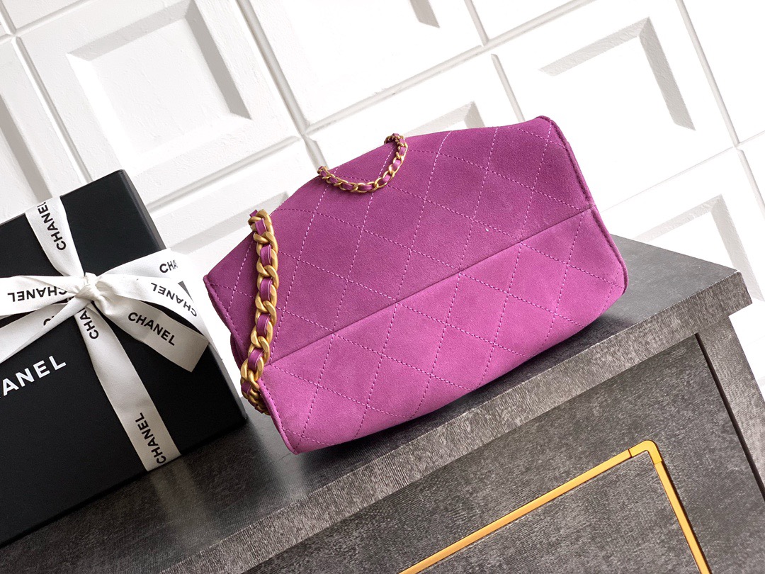 CHANEL 25 MINI HOBO BAG SUEDE AS5631 05 (22*20*12.5cm) - Image 5