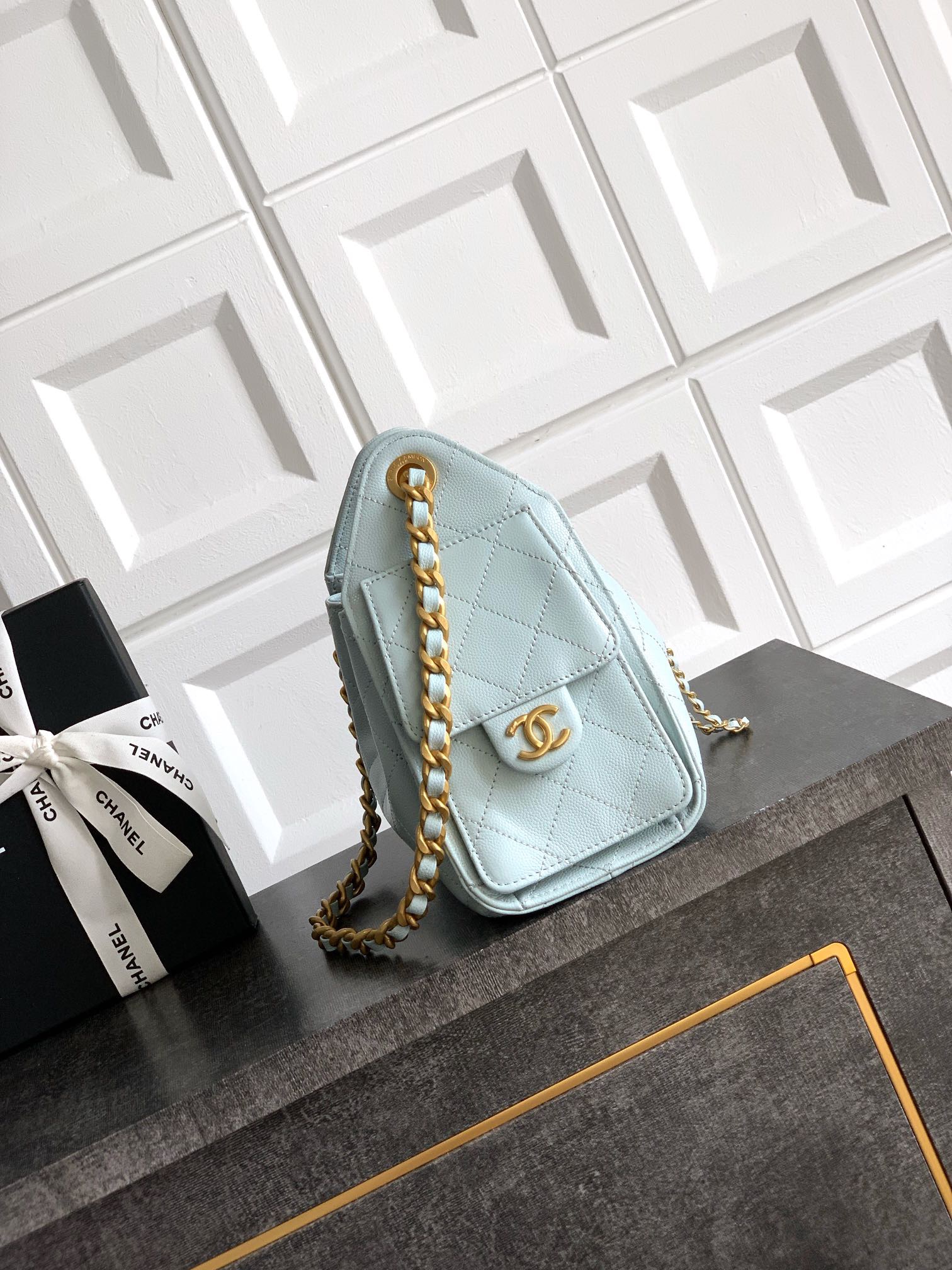 CHANEL 25 MINI HOBO BAG GRAINED CALFSKIN AS5631 B1 (22x20x12.5cm) - Image 3