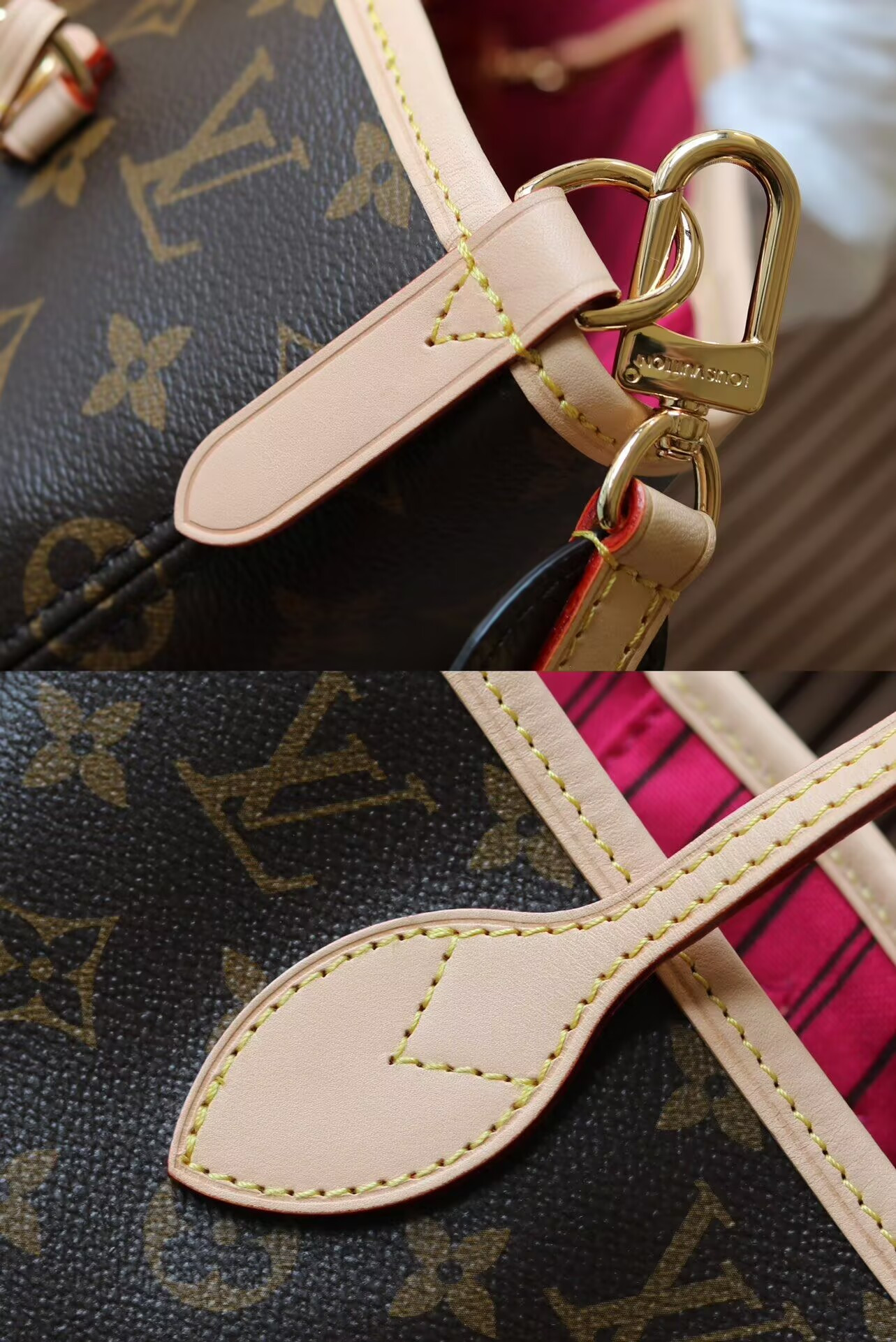 LV Neverfull MM Bandoulière Inside Out M12257 31 x 28 x 14cm Without Box - Image 8