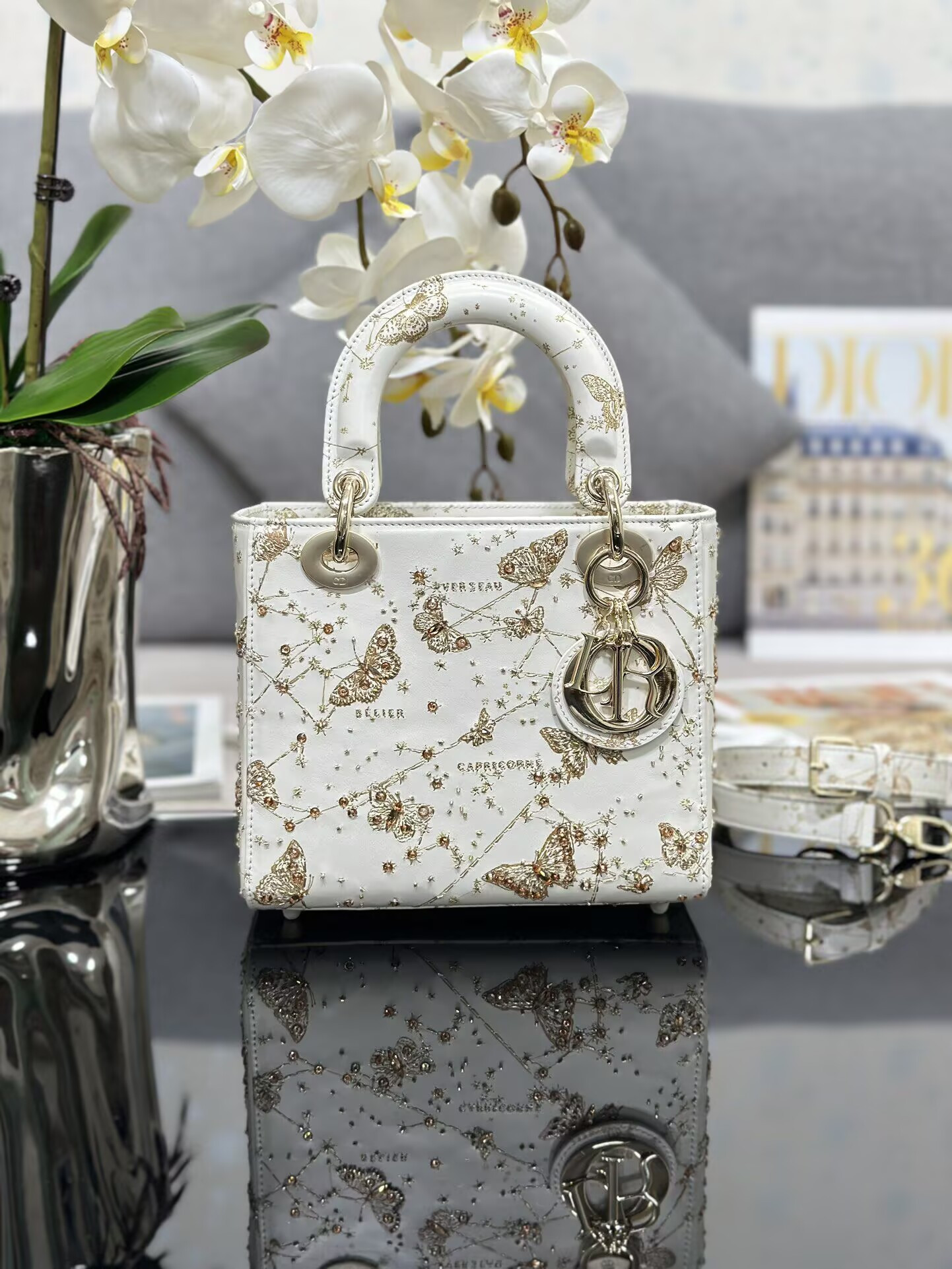Lady Dior Bag 20 x 16.5 x 8cm (High-end Version) - Image 2