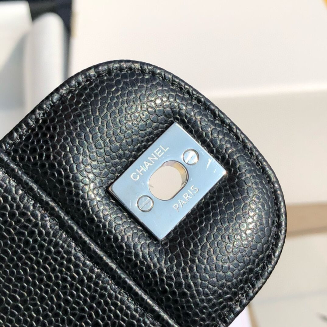 Chanel Classic Flap Jumbo 30cm CF black Silver - Image 6