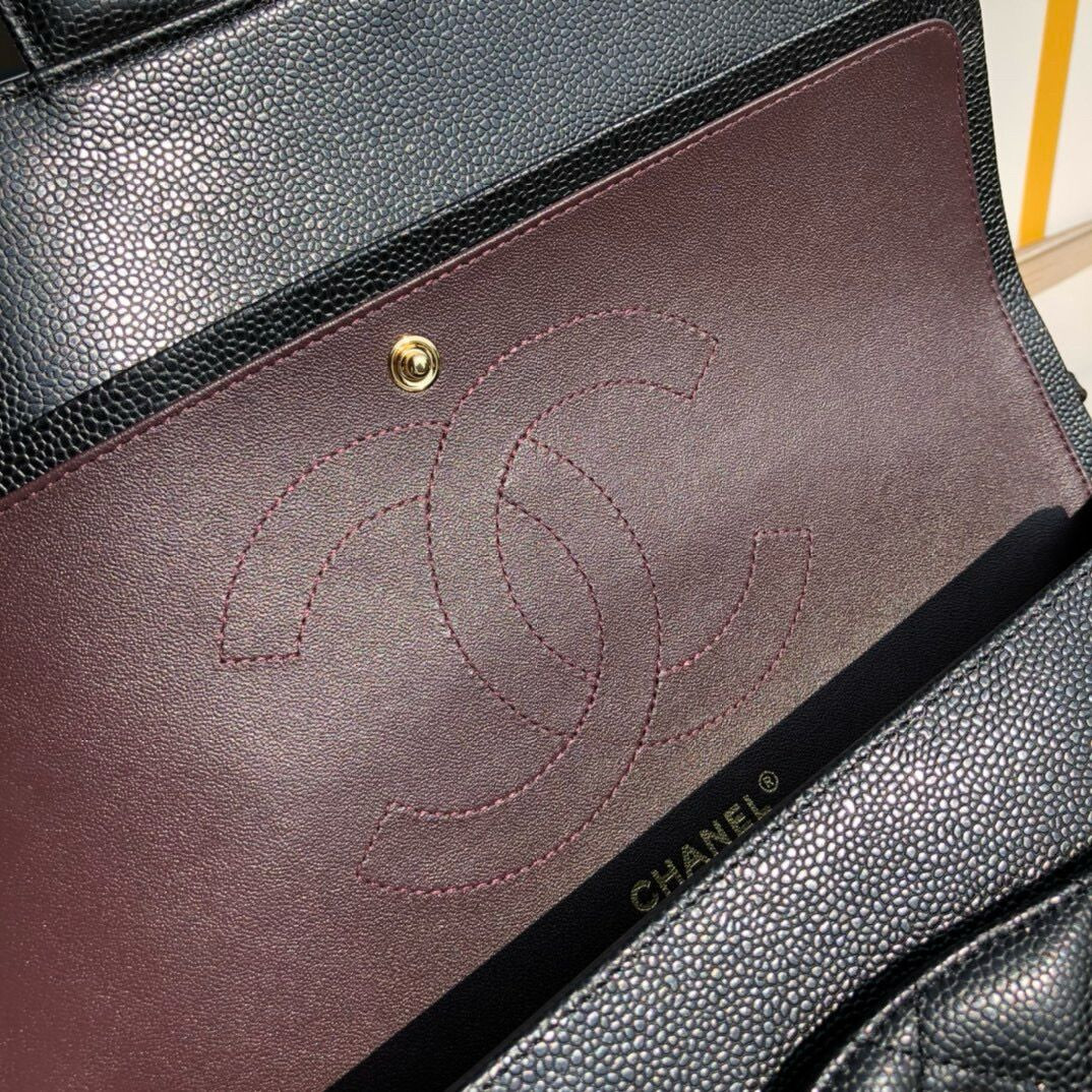 Chanel Classic Flap Jumbo 30cm CF Black Gold - Image 5