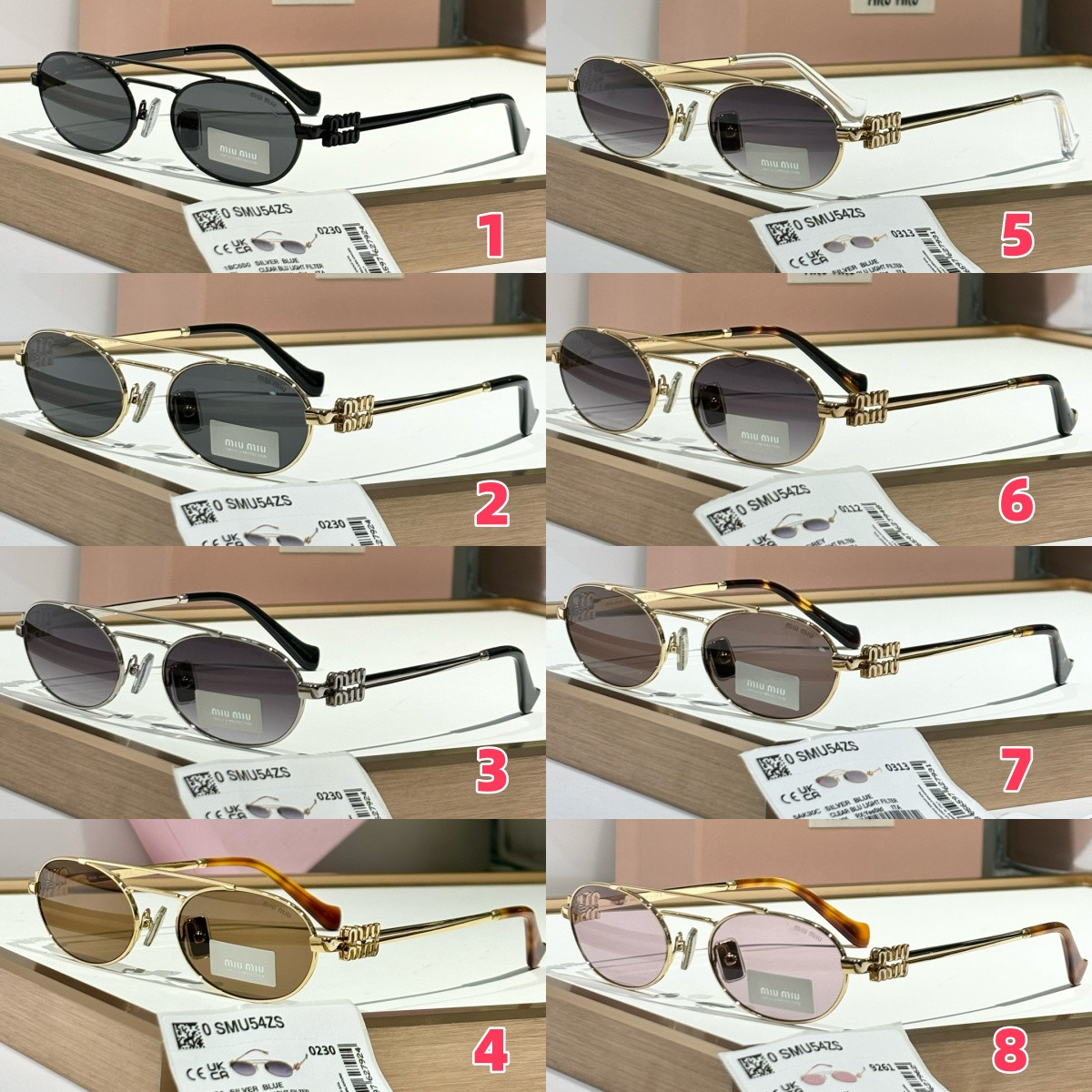 Miu Miu Glasses MU 54ZS 53-19-140 - Image 2