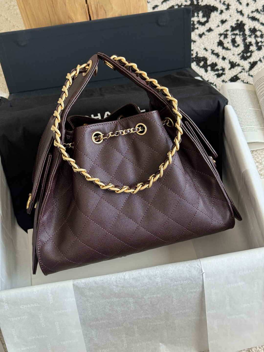 CHANEL MASTER 25 SMALL HANDBAG AS5293 10 (30*26*14cm) - Image 3