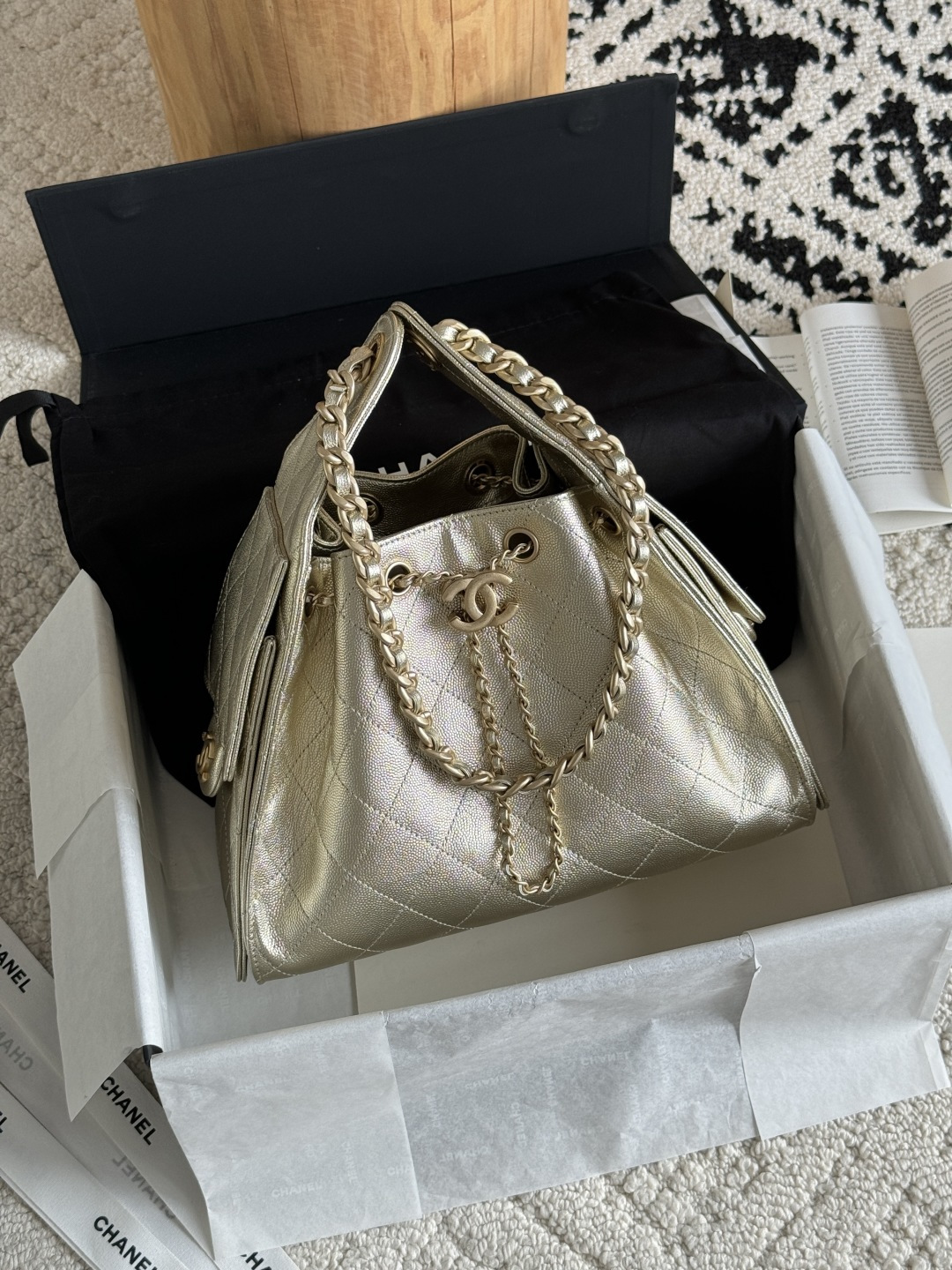 CHANEL MASTER 25 SMALL HANDBAG AS5293 B21392 U2241 (30*26*14cm) - Image 2