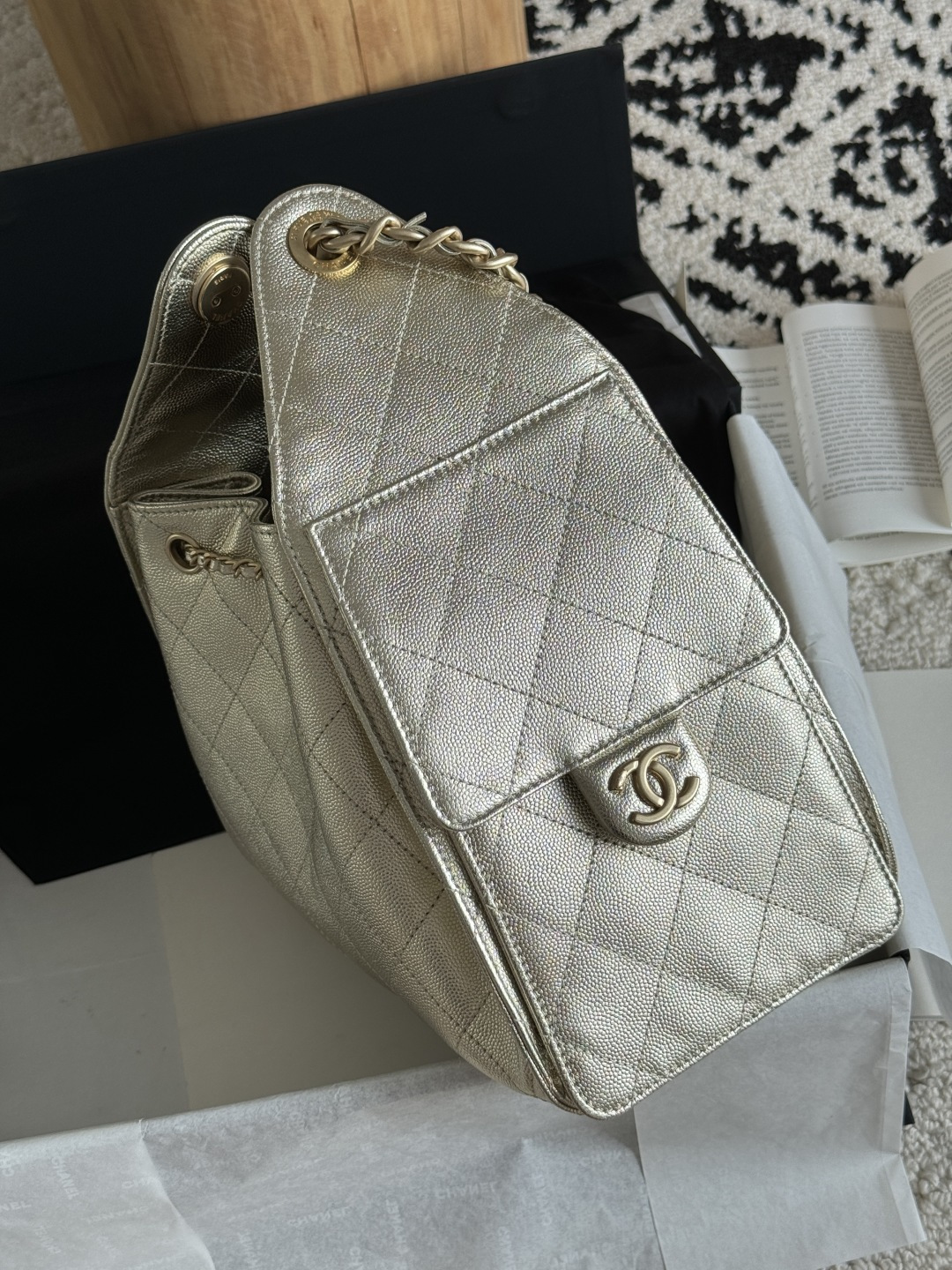 CHANEL MASTER 25 SMALL HANDBAG AS5293 B21392 U2241 (30*26*14cm) - Image 3