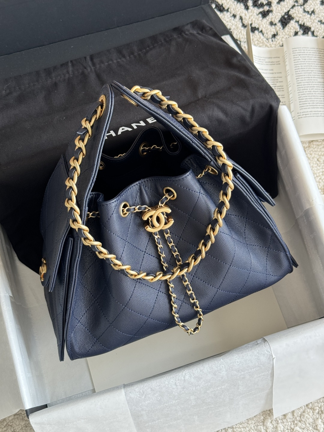 CHANEL MASTER 25 SMALL HANDBAG AS5293 B21170 (30*26*14cm) - Image 2