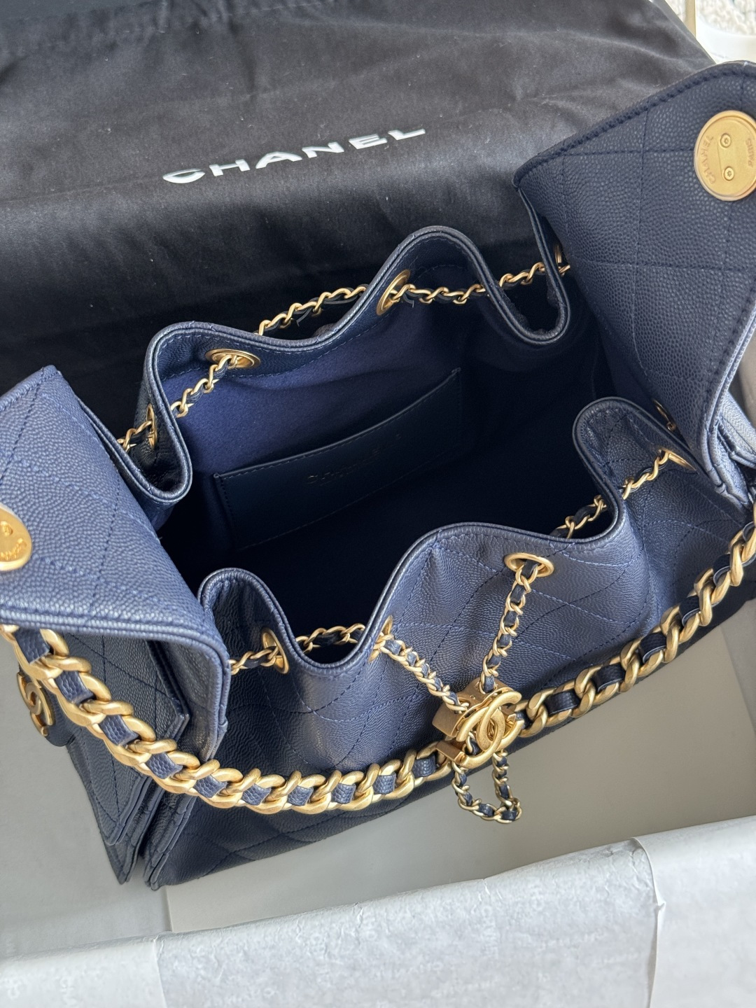 CHANEL MASTER 25 SMALL HANDBAG AS5293 B21170 (30*26*14cm) - Image 4