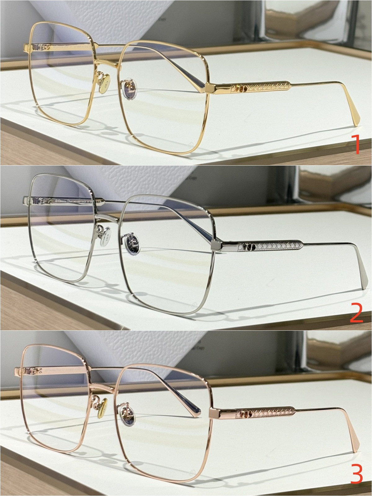 Dior Glasses Cannage S1U 58-19-140 - Image 2