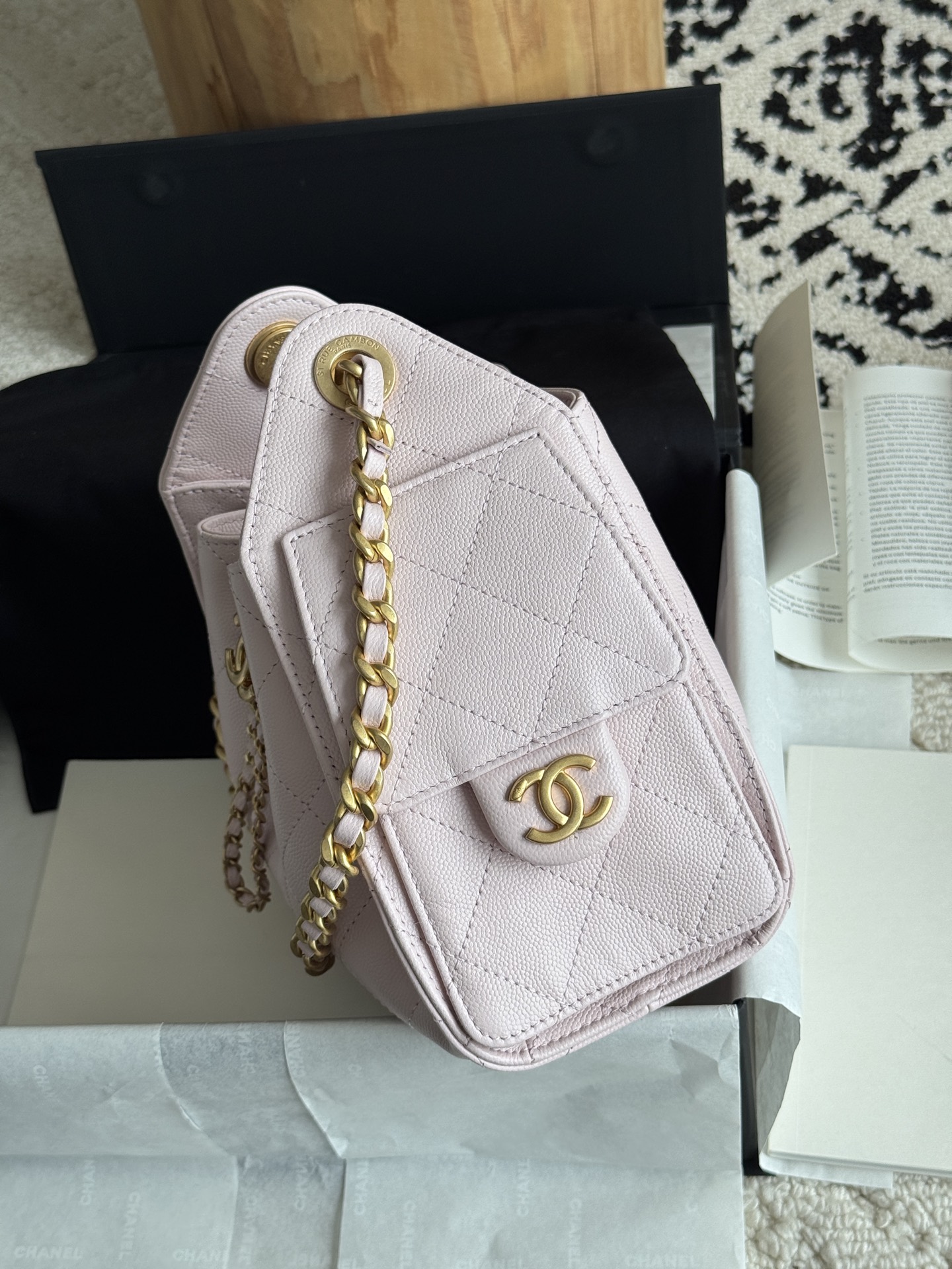 CHANEL MASTER 25 MINI HANDBAG AS5631 (22*20*12.5cm) - Image 5