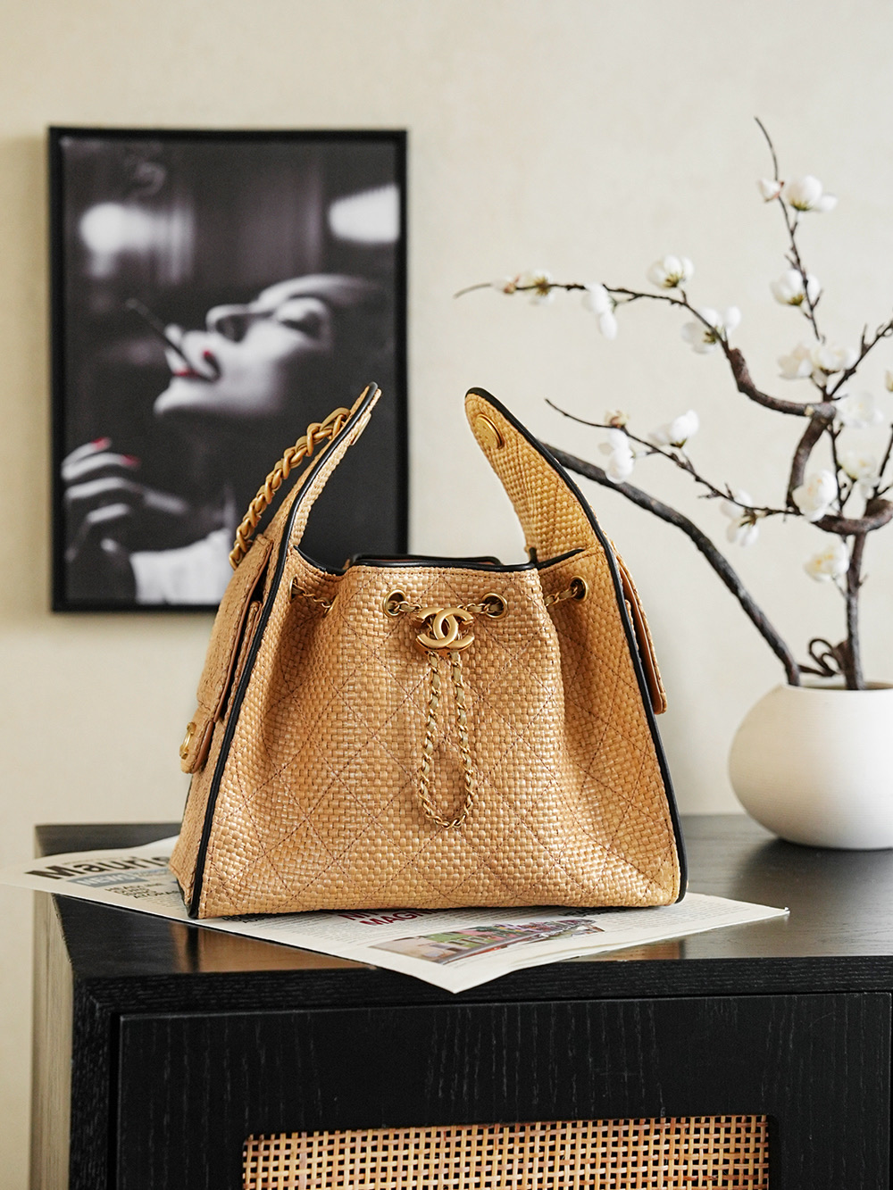 CHANEL MASTER 25 SMALL HANDBAG BRAID AS5293 (30*26*14cm) - Image 2