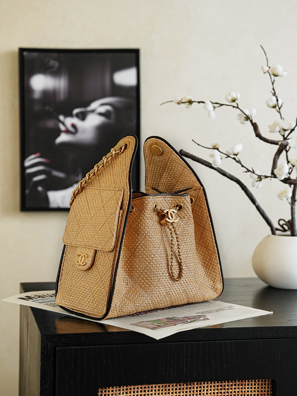 CHANEL MASTER 25 SMALL HANDBAG BRAID AS5293 (30*26*14cm) - Image 4