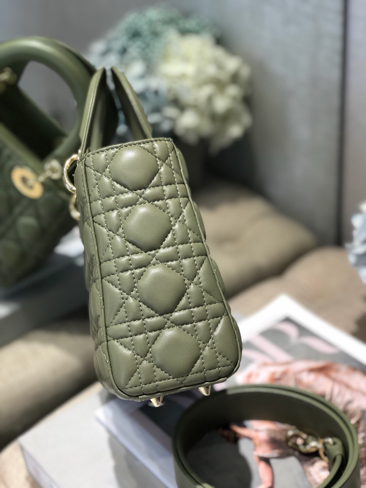 Small Lady Dior My ABCDior Bag 8 x 6.5 x 3 inches - Lady Dior Bags - Dior - Luxury Brands Bags - Image 4
