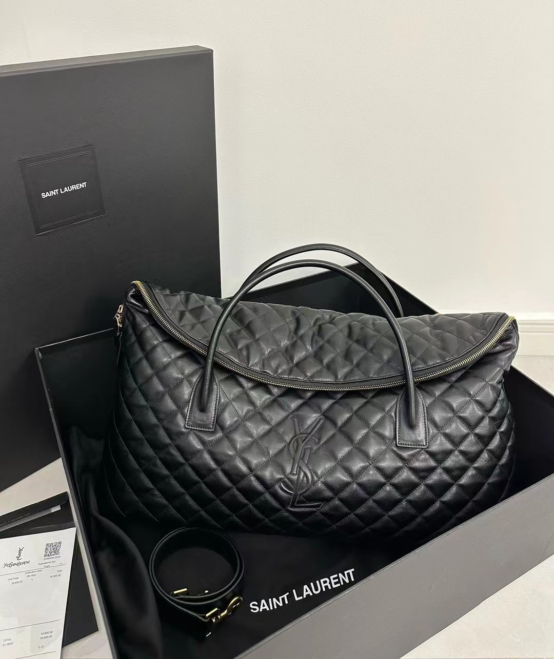 ES GIANT TRAVEL BAG IN QUILTED LEATHER - Handbags - YSL - Luxury Brands Bags