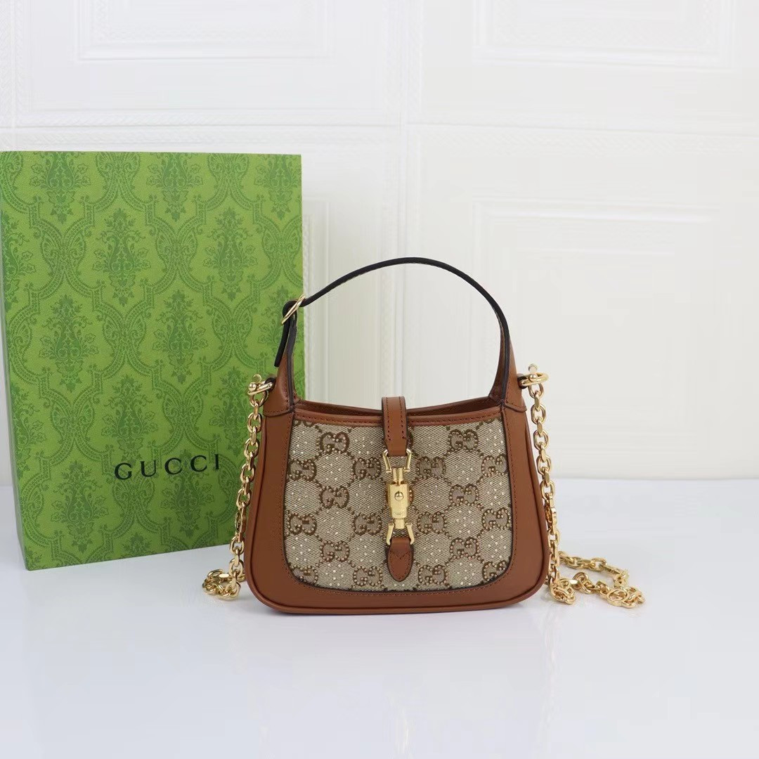GUCCI JACKIE 1961 MINI GG SHOULDER BAG 19 x 13 x 3CM - Image 2