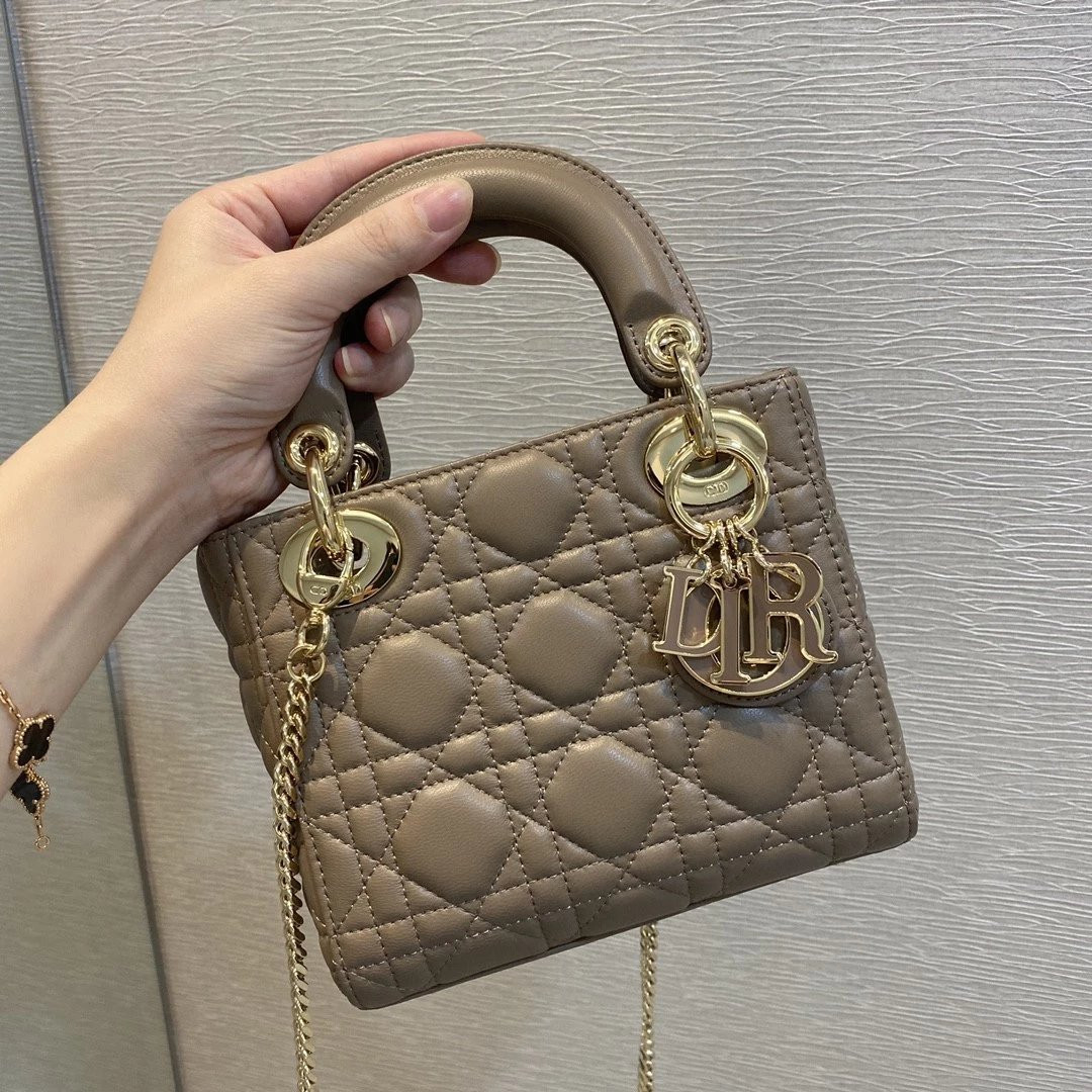 MINI LADY DIOR DIORAMOUR BAG 6.5 x 6 x 3 inches - Lady Dior Bags - Dior - Luxury Brands Bags