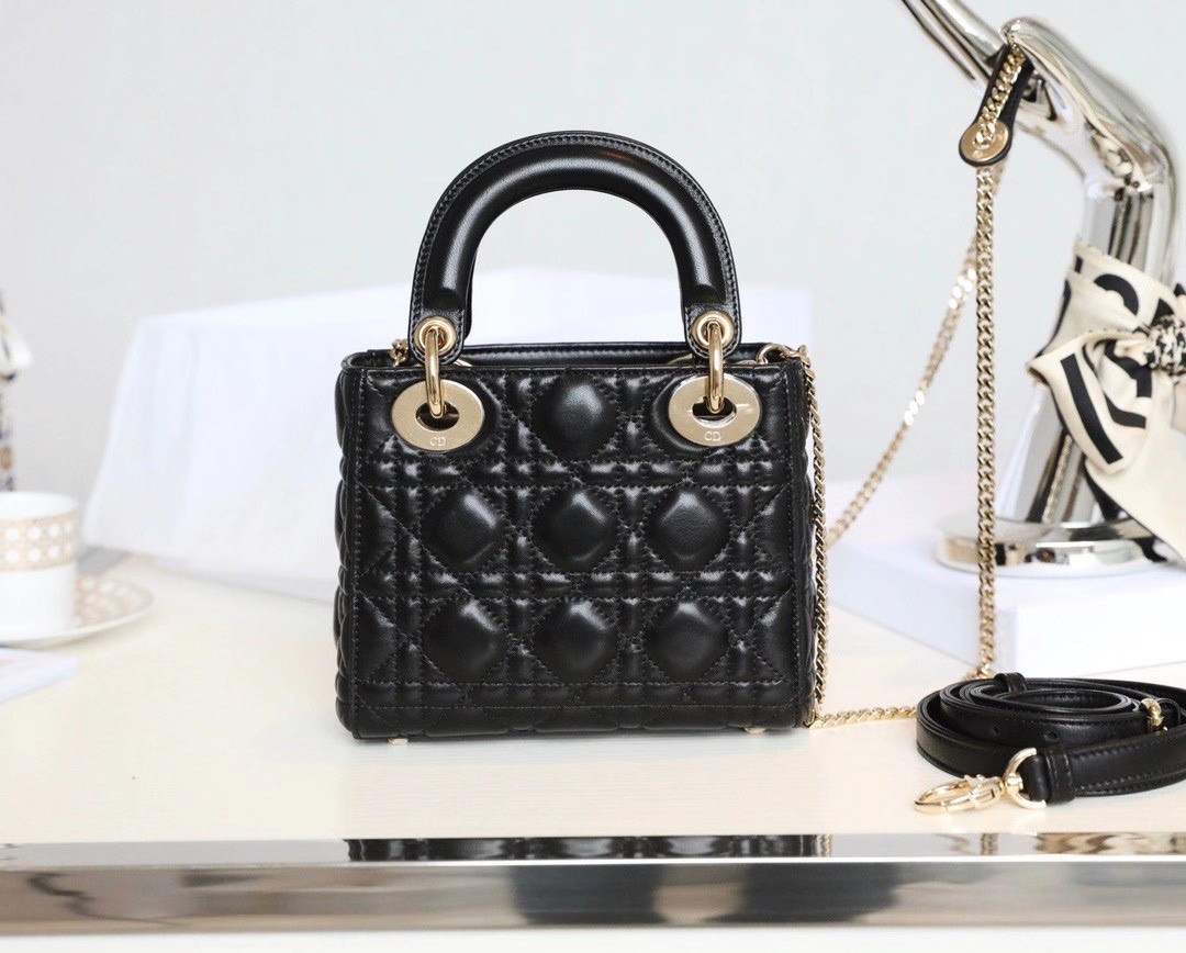 Mini Lady Dior Bag 17cm 6.5 x 6 x 3 inches - Lady Dior Bags - Dior - Luxury Brands Bags - Image 3