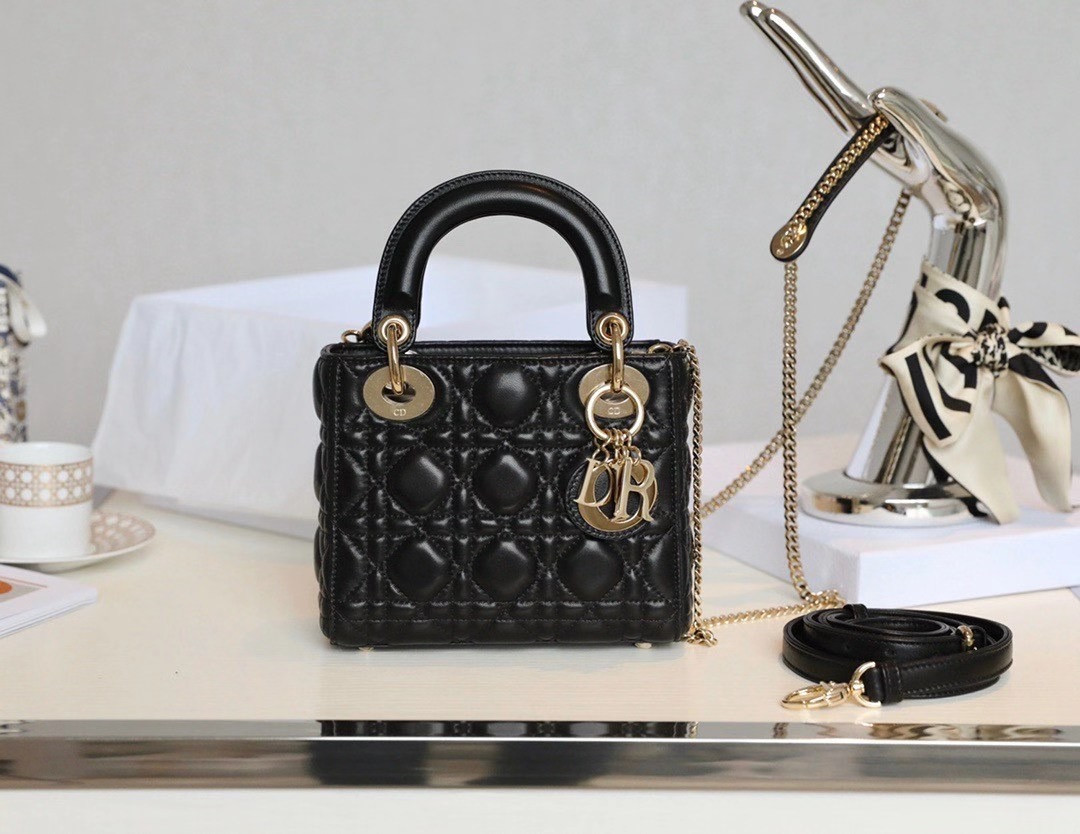 Mini Lady Dior Bag 17cm 6.5 x 6 x 3 inches - Lady Dior Bags - Dior - Luxury Brands Bags - Image 4