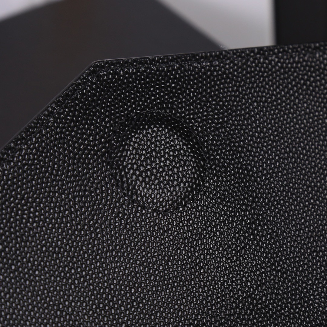 UPTOWN POUCH IN GRAIN DE POUDRE EMBOSSED LEATHER BLACK 10.6 X 6.2 X 0.7 INCHES - Image 7