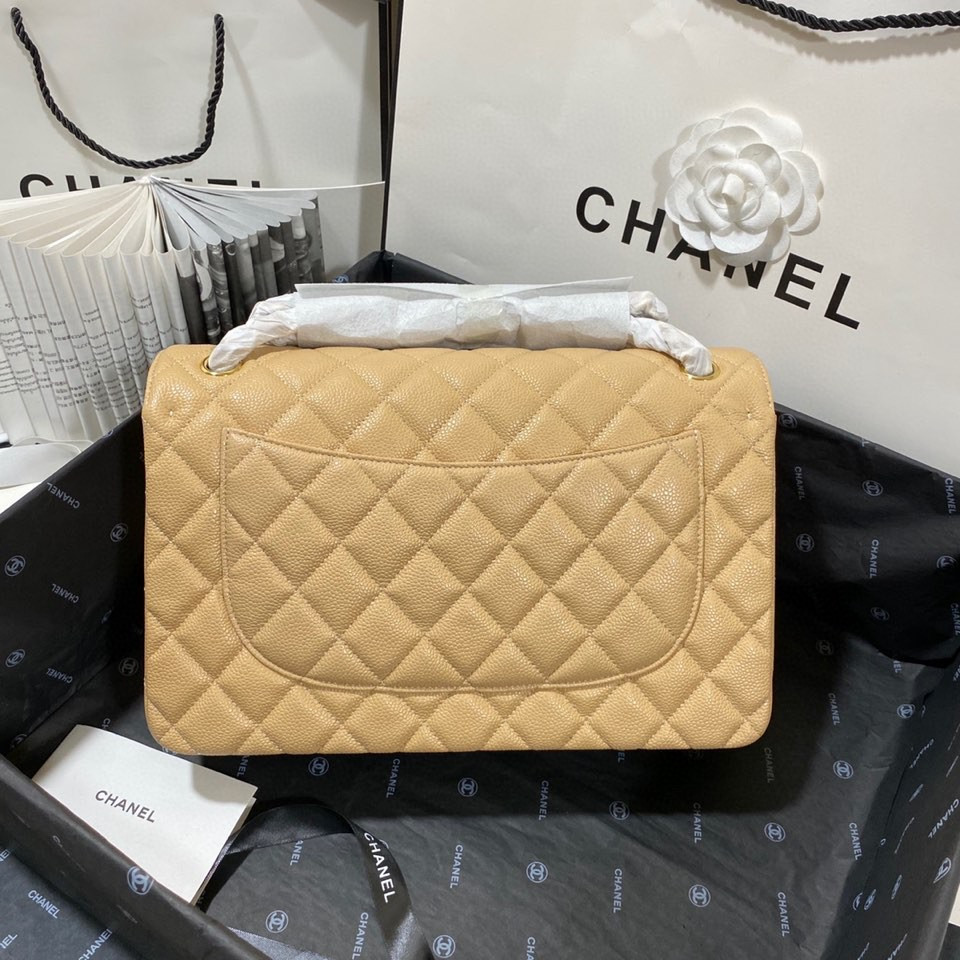 Chanel Classic Flap Jumbo30 CF Khaki Gold - Image 6