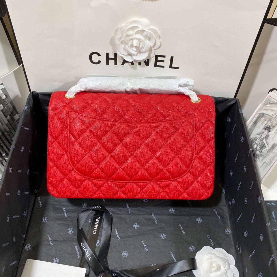 Chanel Classic Flap Jumbo30 CF Red Gold - Image 3
