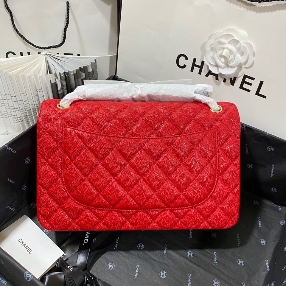 Chanel Classic Flap Jumbo30 CF Red Gold - Image 6