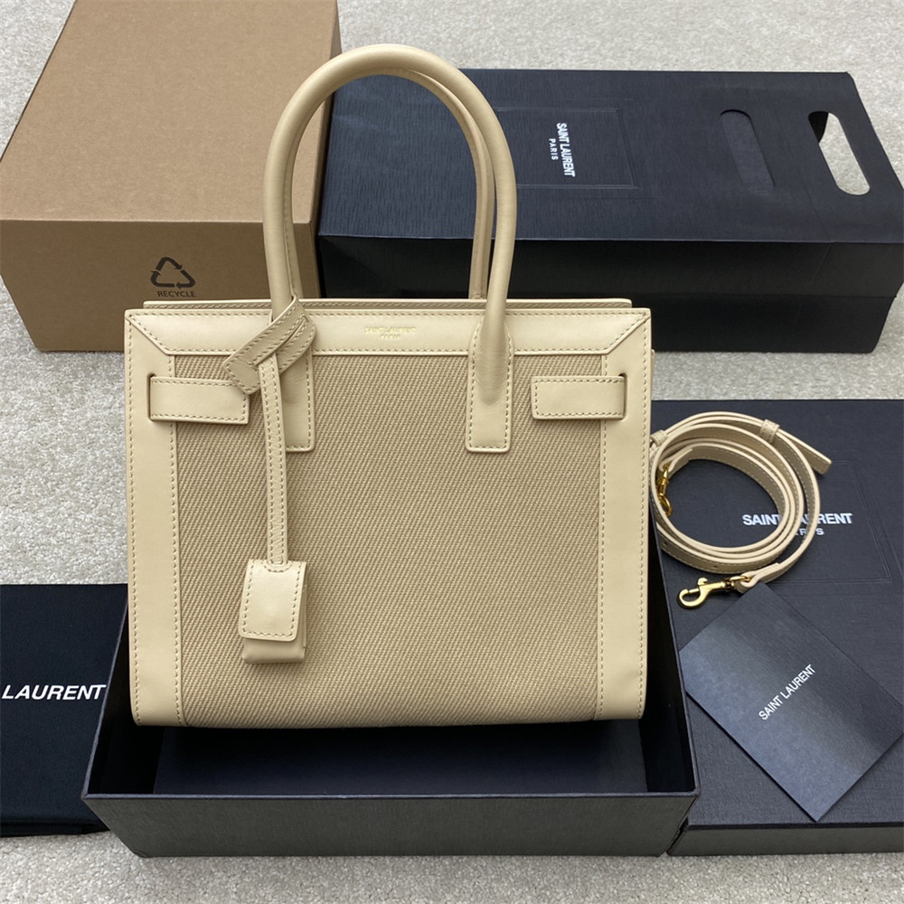 YSL SAC DE JOUR BABY IN CANVAS HANDBAG - Image 2