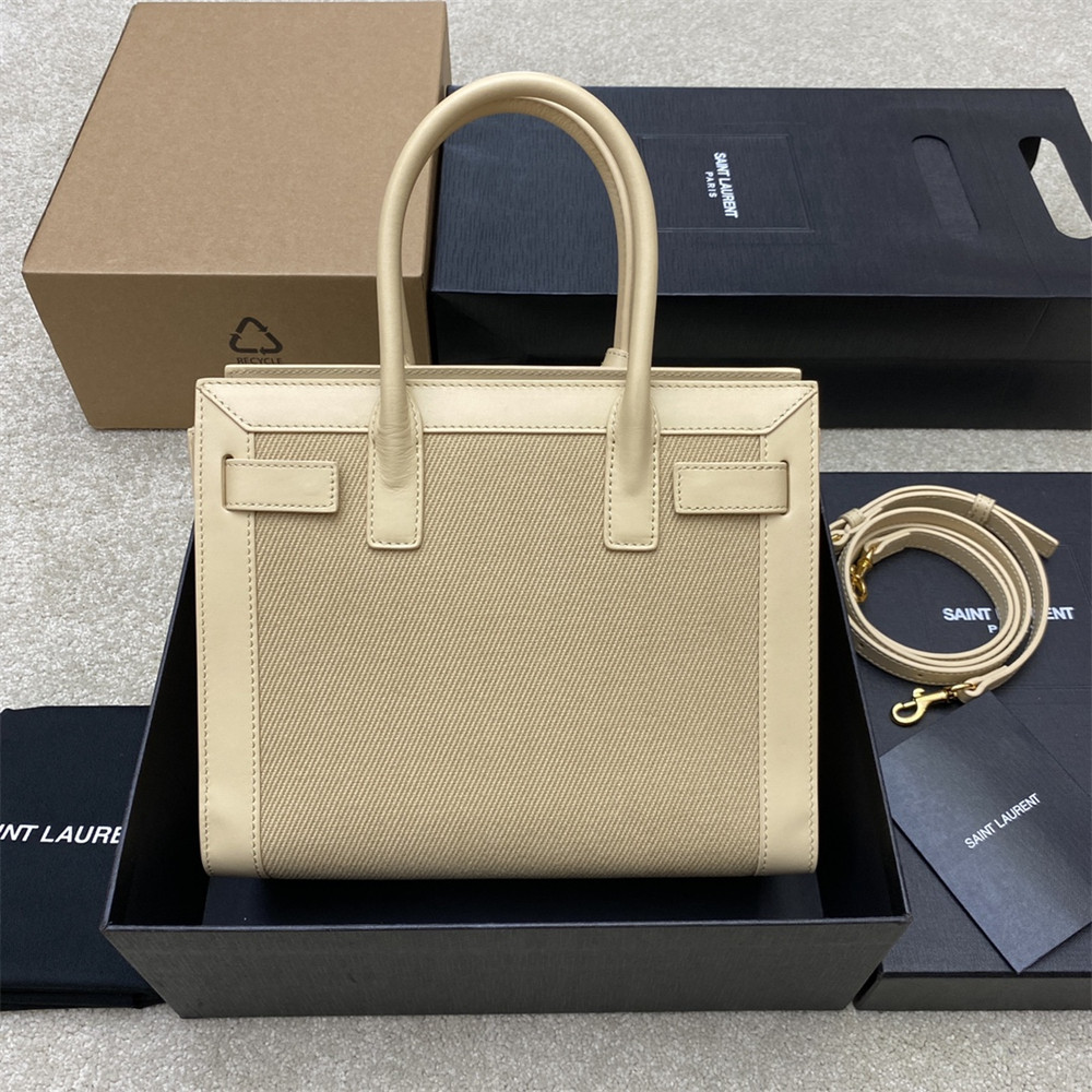 YSL SAC DE JOUR BABY IN CANVAS HANDBAG - Image 3