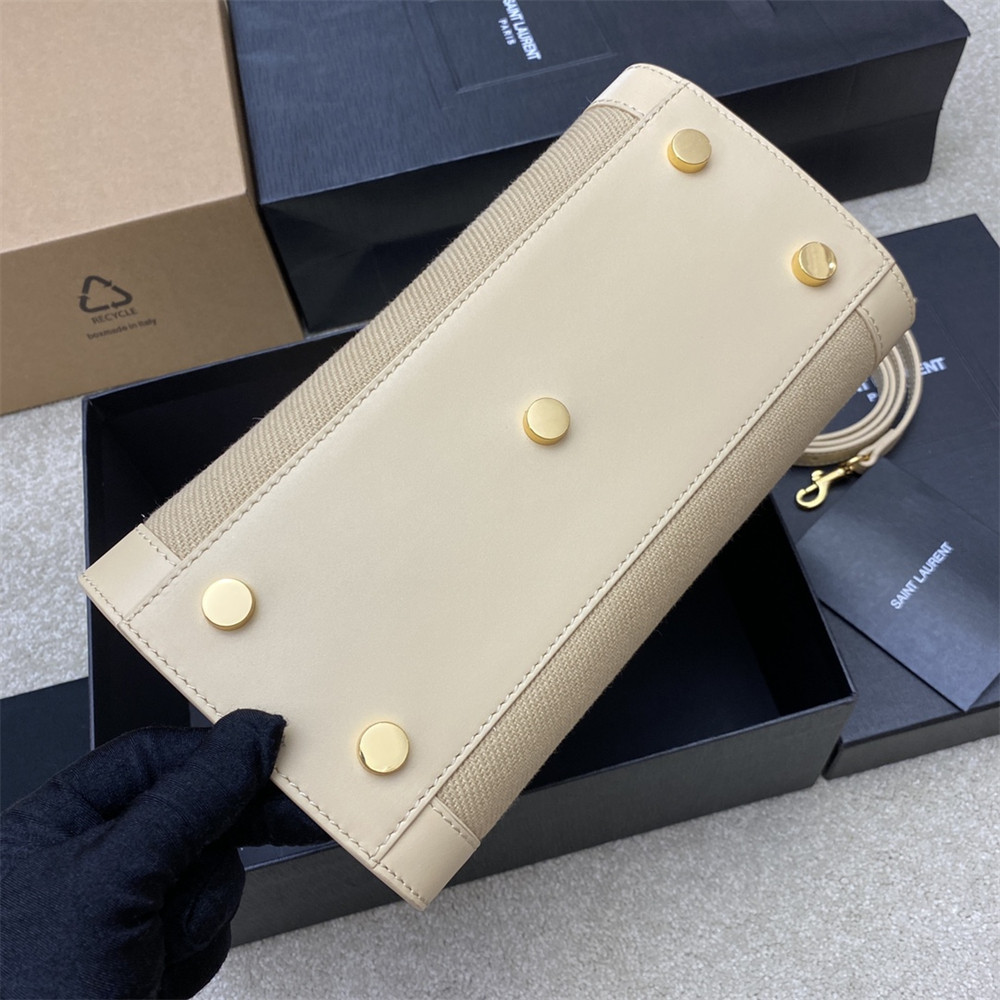 YSL SAC DE JOUR BABY IN CANVAS HANDBAG - Image 8
