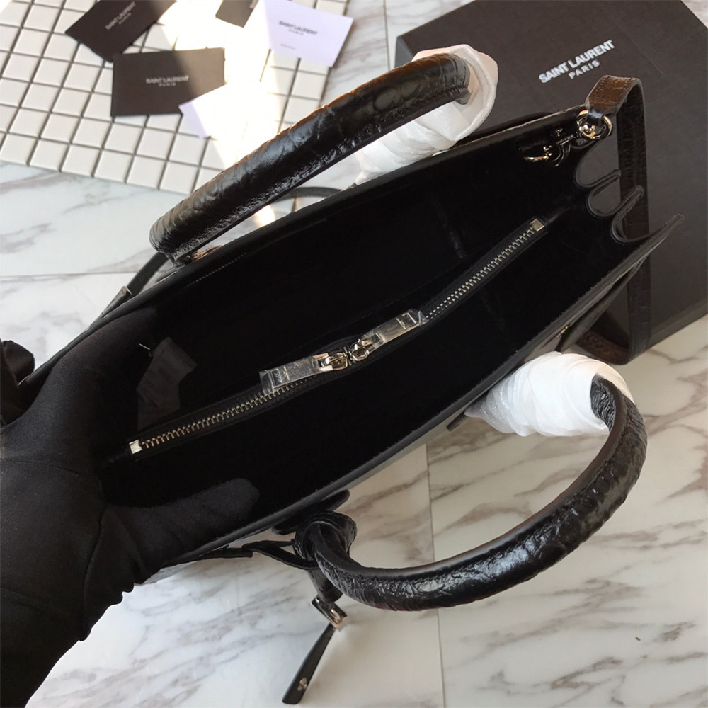 YSL SAC DE JOUR SMALL IN MATTE CROCODILE EMBOSSED LEATHER - Image 9