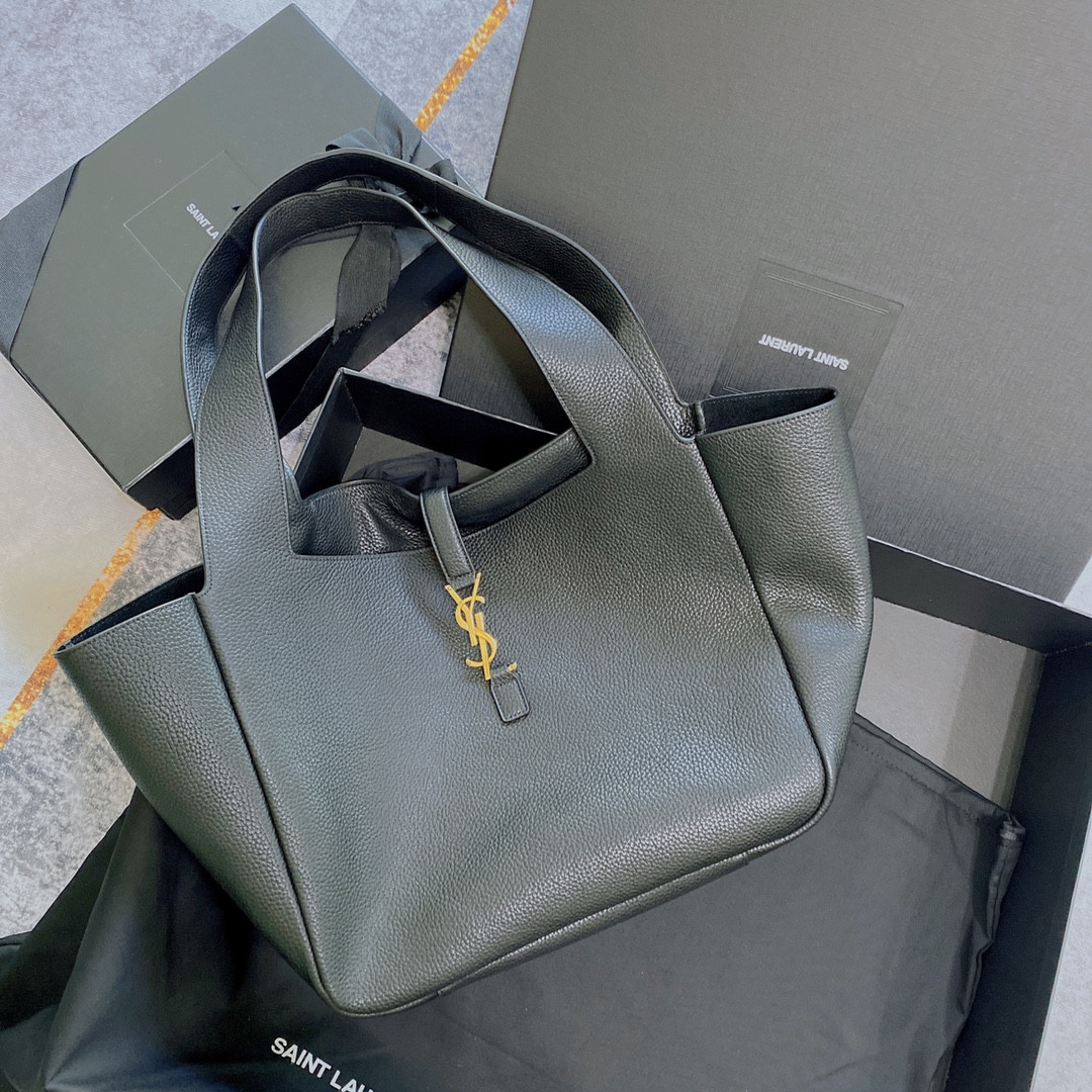 YSL BEA IN GRAINED LEATHER Black (50*28*18cm) - Image 2