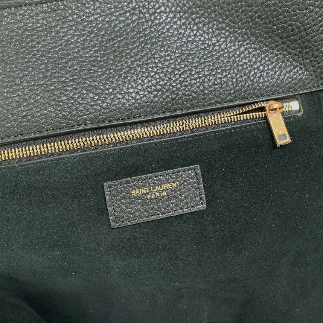 YSL BEA IN GRAINED LEATHER Black (50*28*18cm) - Image 9