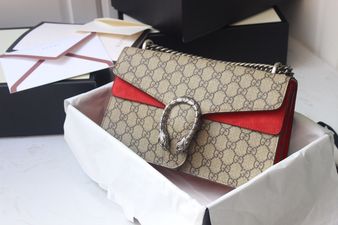 GUCCI DIONYSUS SMALL RECTANGULAR BAG 10"Wx5.5"Hx3