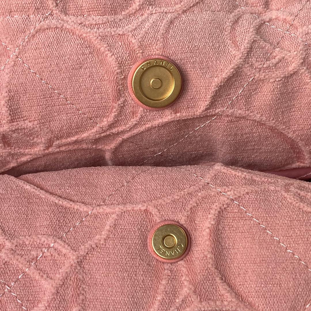 CHANEL 22 HANDBAG velvet pink 15.2*16.4*3.1 in - Image 10
