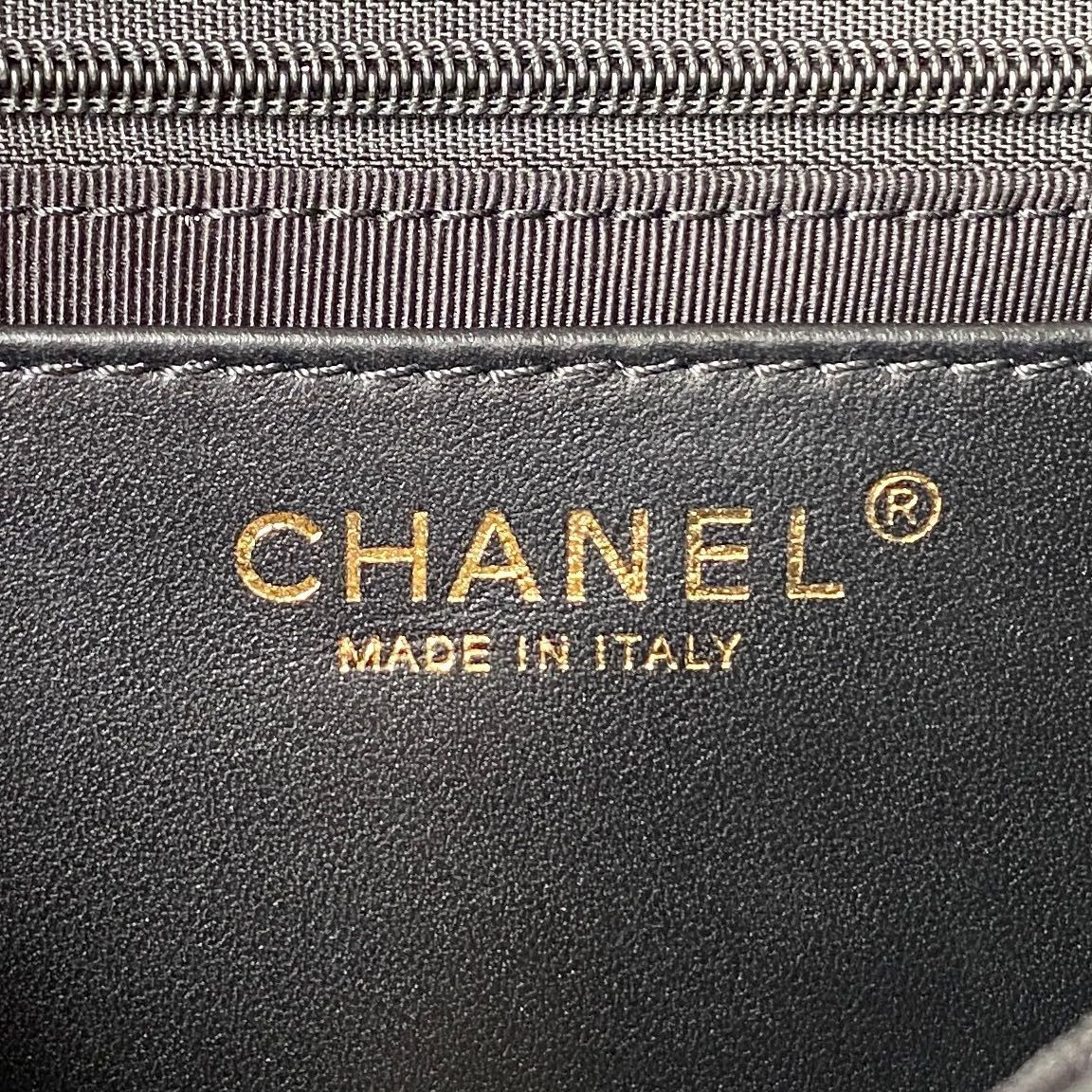 CHANEL MINI FLAP BAG BLACK 5.3 × 6.6 × 3.1 in - Image 9