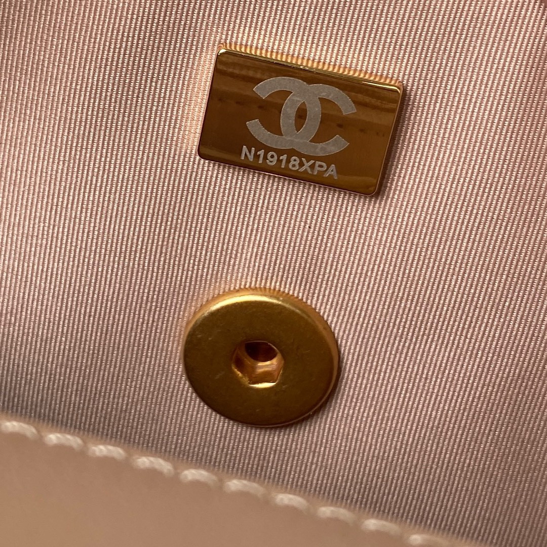 CHANEL MINI FLAP BAG Khaki 5.3 × 6.6 × 3.1 in - Image 10
