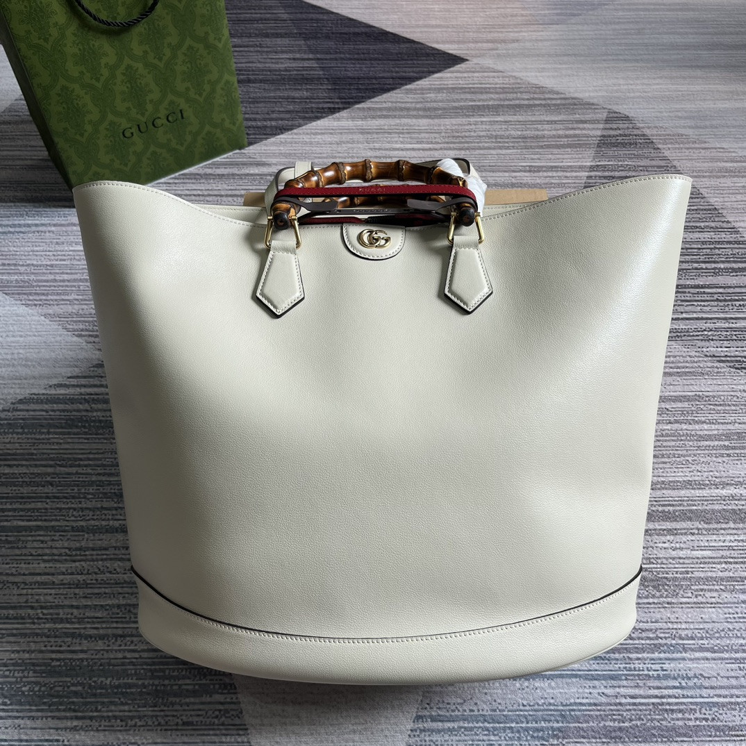 GUCCI DIANA LARGE TOTE BAG White (40W x 34H x 21D CM) - Image 2