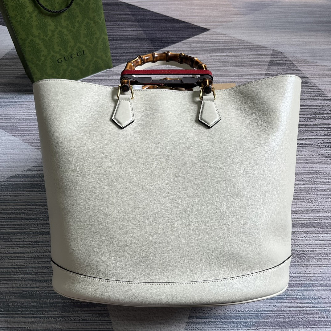 GUCCI DIANA LARGE TOTE BAG White (40W x 34H x 21D CM) - Image 3