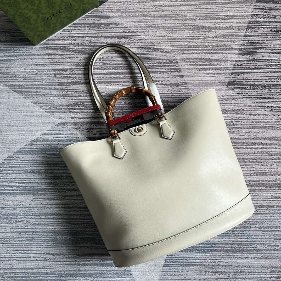 GUCCI DIANA LARGE TOTE BAG White (40W x 34H x 21D CM) - Image 5