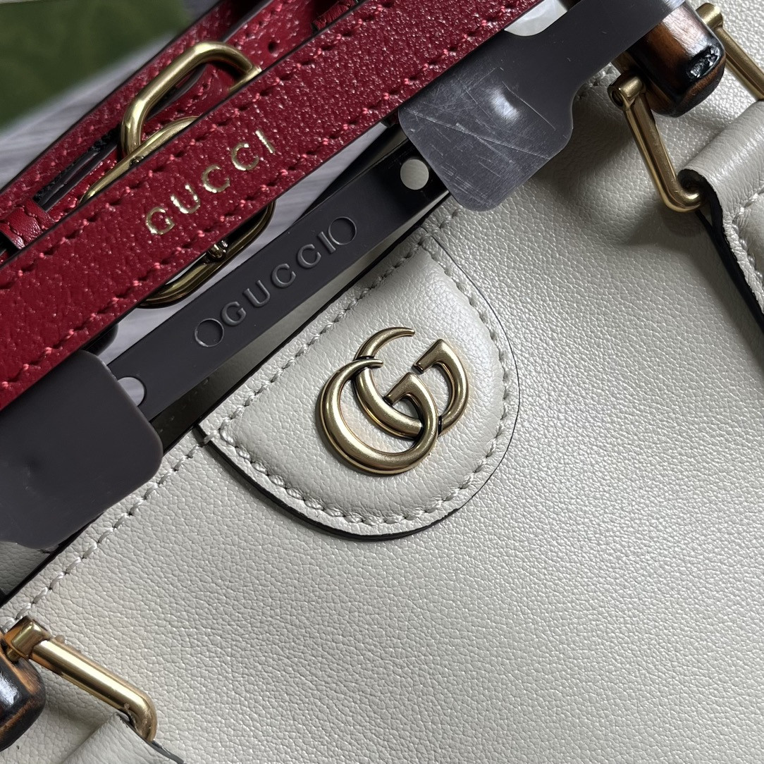 GUCCI DIANA LARGE TOTE BAG White (40W x 34H x 21D CM) - Image 7