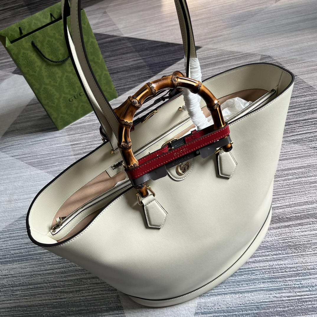 GUCCI DIANA LARGE TOTE BAG White (40W x 34H x 21D CM) - Image 8