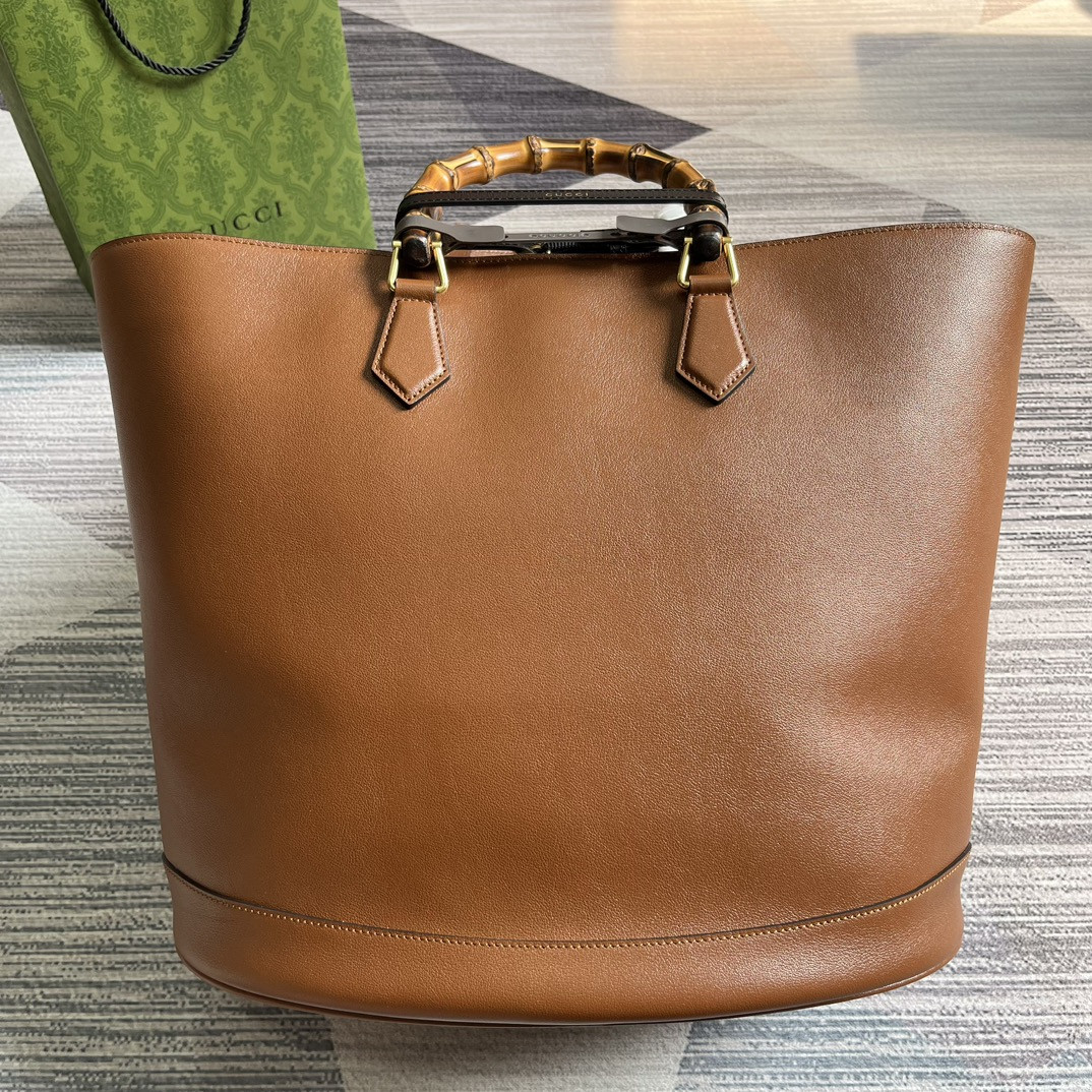 GUCCI DIANA LARGE TOTE BAG Brown (40W x 34H x 21D CM) - Image 3