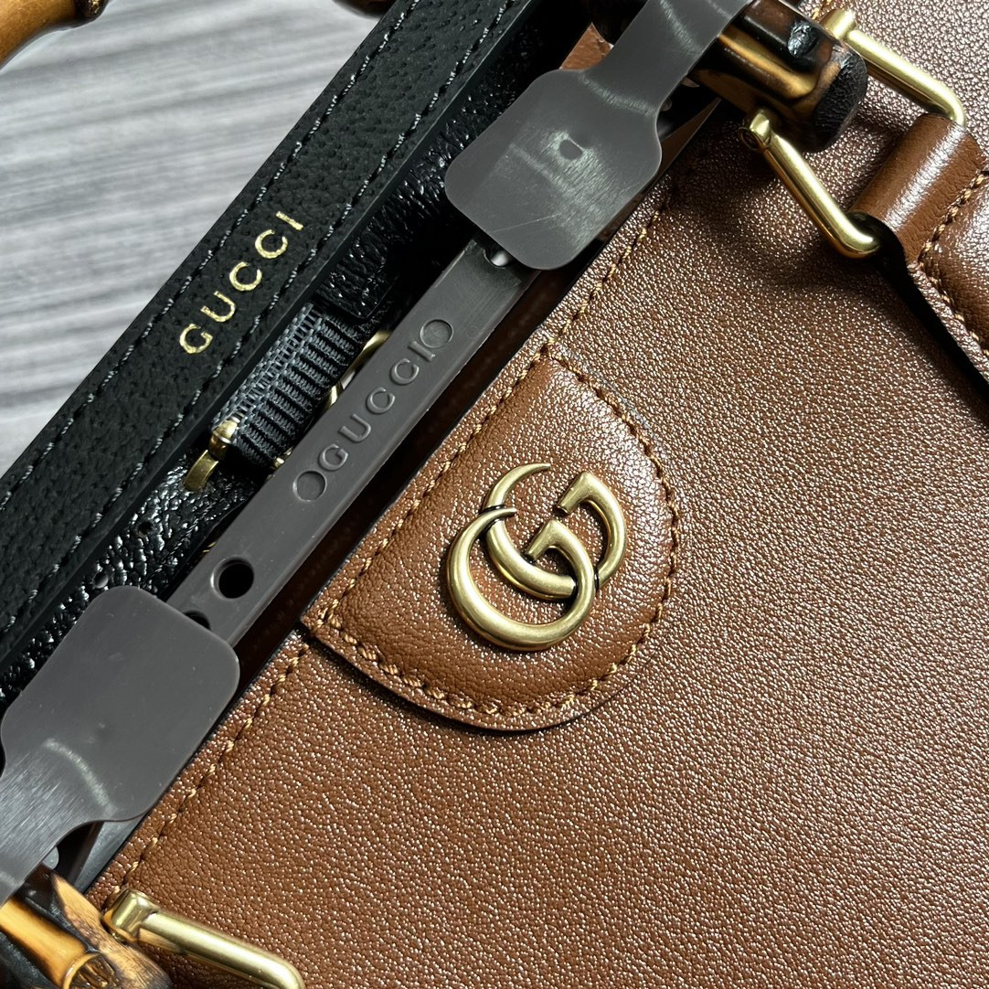 GUCCI DIANA LARGE TOTE BAG Brown (40W x 34H x 21D CM) - Image 7