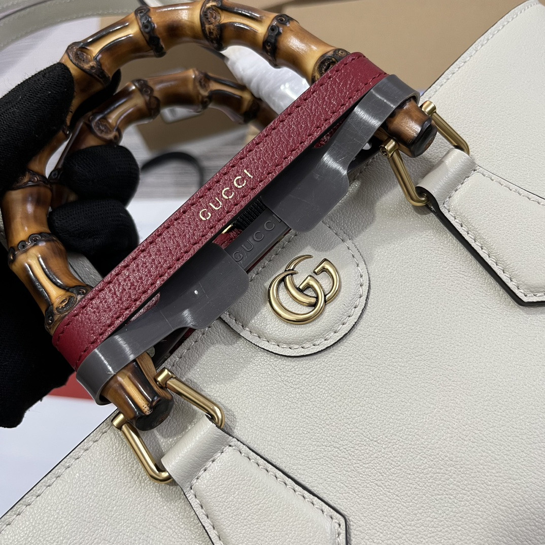 GUCCI DIANA MEDIUM TOTE BAG White 750394 (31*27*15cm) - Image 6
