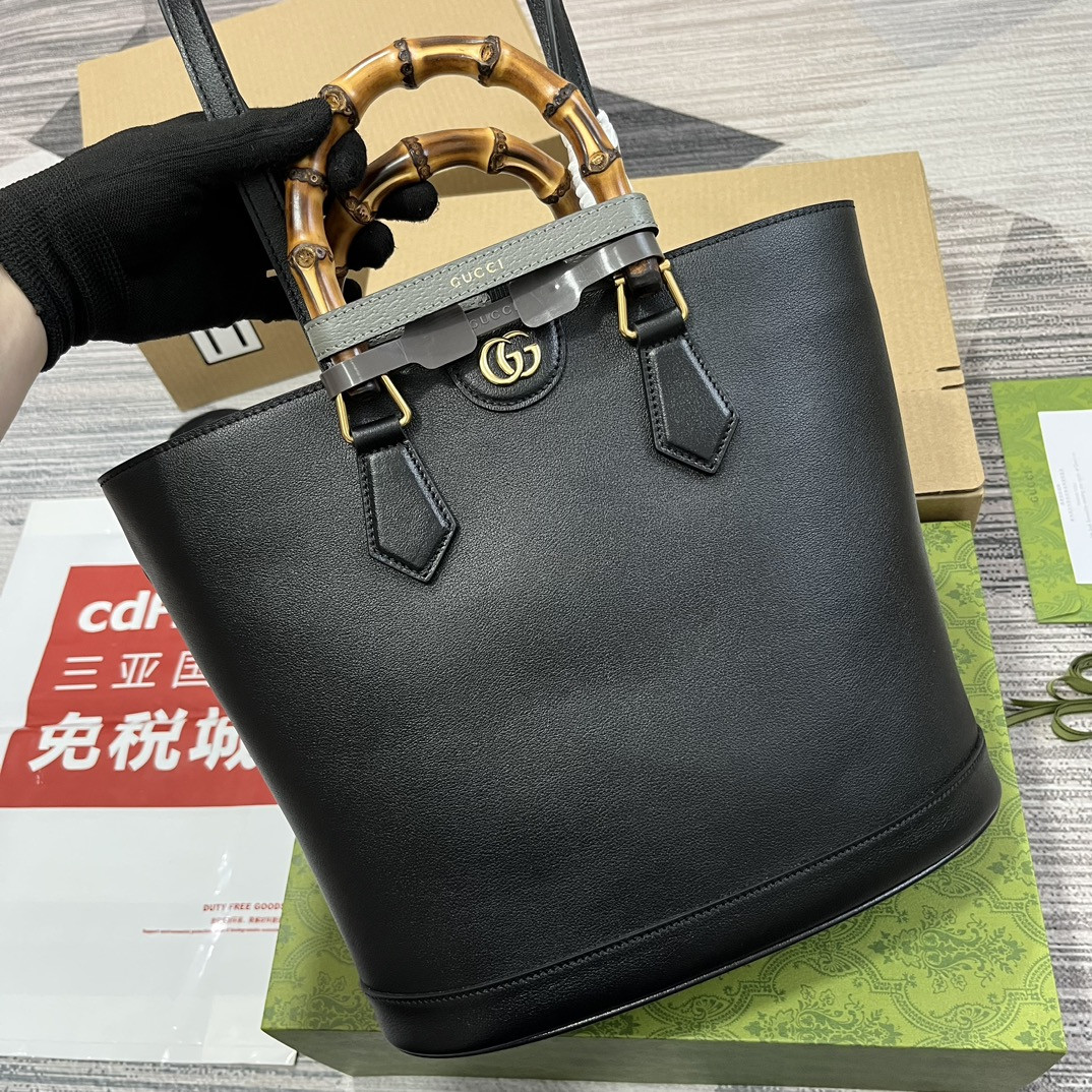 GUCCI DIANA MEDIUM TOTE BAG Black 31W x 27H x 15D CM - Image 5