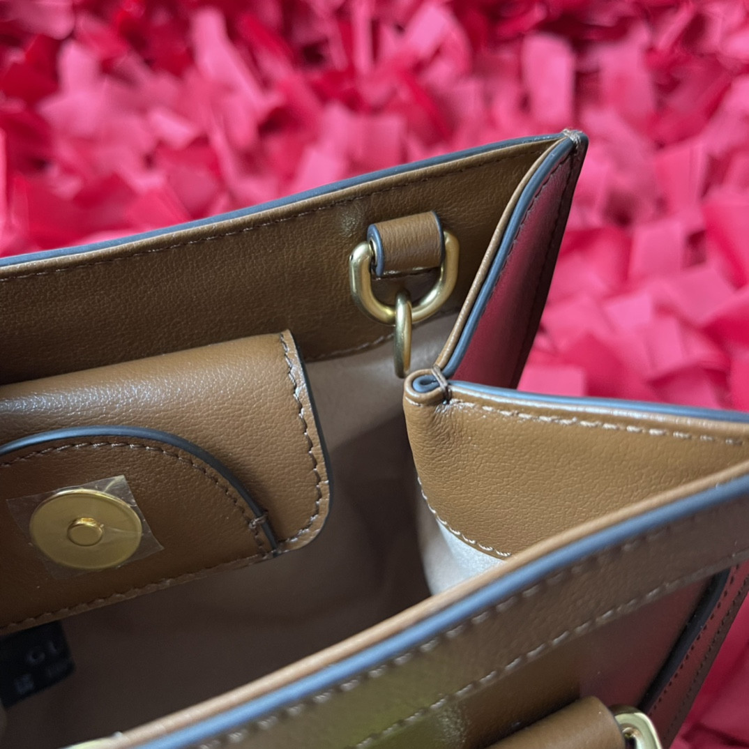 GUCCI DIANA MINI TOTE BAG Khaki 20W x 16H x 10D CM - Image 8